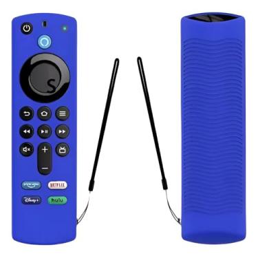 Imagem de Capa remota/capa para Fire TV Stick (3ª geração), silicone à prova de choque e antiderrapante, capa 4K para controle remoto Fire TV Stick (azul)