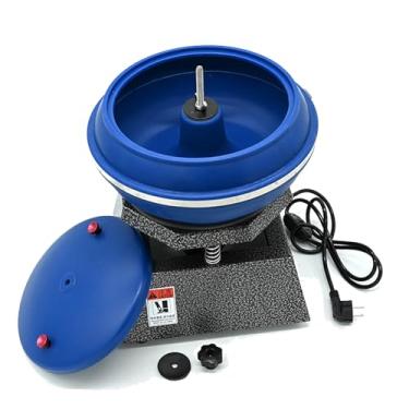 Imagem de KKSOUFX Tambor De Rocha VibratóRio EléTrico De 6l, Pequena MáQuina De Polimento Por VibraçãO, MáQuina De Polimento De Tigela De 12 Pol., DiâMetro De 33 Cm Para Polir Rebarbas De Jade, Ouro E Nogueira