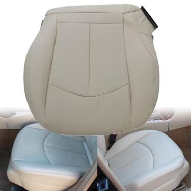 Imagem de GXARTS Tampa de assento de couro perfurado de substituição do lado do motorista bronze compatível com Mercedes Benz E320 E350 2003 2004 2005 2006 2007 2008 2009