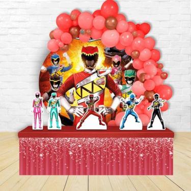 Imagem de KIT FESTA KIT FESTA PAINEL REDONDO Decoração Power Ranger Dino 1,50X15