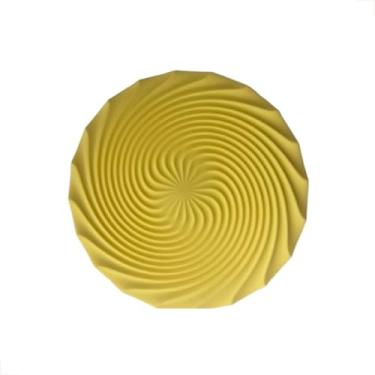 Imagem de Descanso de Panela Suporte Apoio Silicone Para Mesa Cozinha (Amarelo)