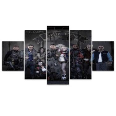 Imagem de Quadro Decorativo em Mosaico MDF Esquadrão Suicida 115x60cm - Império 