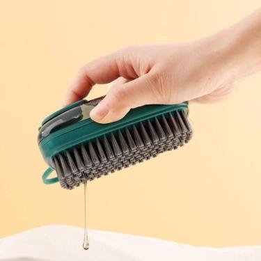 Imagem de Escova De Limpeza Cerdas Macias com Dispenser Detergente Multifunciona