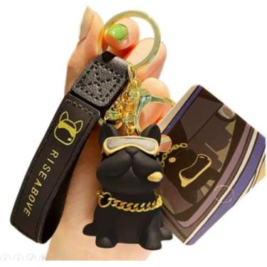 Imagem de Chaveiro Bulldog Cão Personagem Hip Hop Chave Carro Bolsa - Peanuts