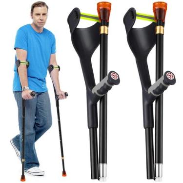 Imagem de Muletas de Antebraço Geiserailie (2 Unidades) - Leves e para Adultos