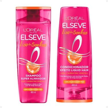 Imagem de Kit Elseve Liso Dos Sonhos: Shampoo e Condicionador 400ml