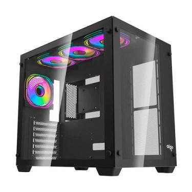 Imagem de Gabinete Gamer Aigo Darkflash C285, ARGB, Mid-Tower, Lateral de Vidro,