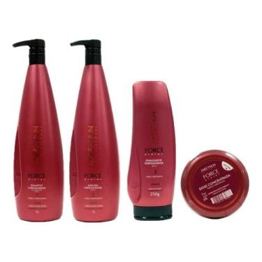 Imagem de Aneethun Force - Shampoo 1l + Mascara 1l + Finalizador 250g + Dose Uni
