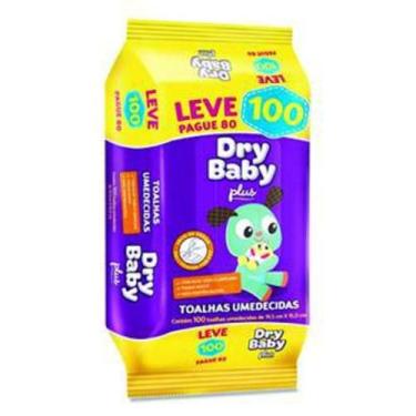Imagem de Toalha Umedecida Dry Baby Plus 100un