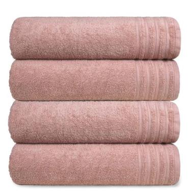 Imagem de Kit 4 Toalha Gigante Banhão Fio Penteado 100% Algodão Twist - Central 