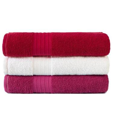 Imagem de Kit Com 3 Toalhas Banhão Luxo Gigante Nobre 75x150cm - Central Toalhas