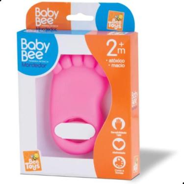 Imagem de Mordedor de Pé Baby Bee - Rosa - bee toys