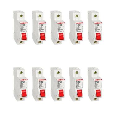 Imagem de 20 Disjuntor Unipolar 20a C Ourolux Termomagnético