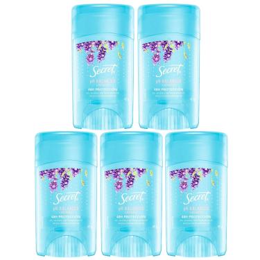 Imagem de Desodorante em Gel Antitranspirante Secret ph Balanceado Lavanda 45g Lavender - 5 unidades