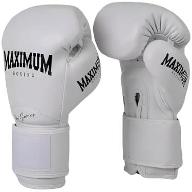 Imagem de Luva De Muay Thai Boxe Kickboxing Profissional - Maximum Pro Series (Branco, 16oz)