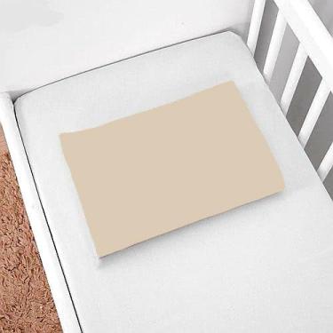 Imagem de Kit 2 Fronha De Berço Simples 30x40 Bainha Capa Para Travesseiro Infantil 100% Algodão (Cáqui)