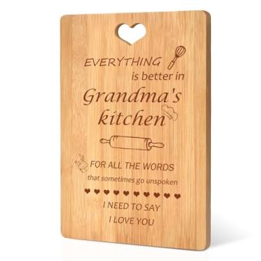 Imagem de Presentes de Dia das Mães para a vovó, presentes personalizados para a vovó, tábua de corte de bambu gravada, os melhores presentes para a avó para o dia das mães, aniversário, Natal