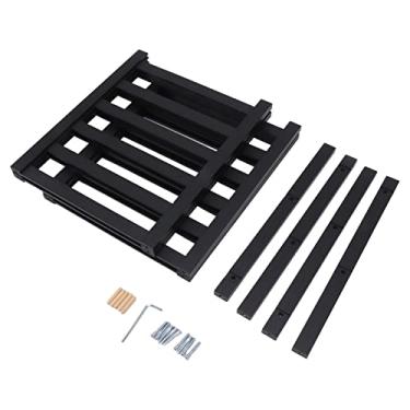 Imagem de 2 Calçados de Sapatos de Camada Empilhável Sapatos Deformação, Prateleiras Em pé para Varanda Preta