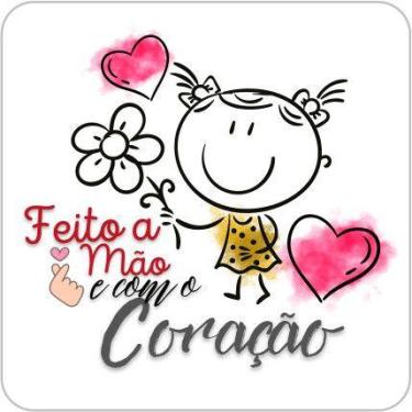Imagem de 50 100 150 200 unidades adesivo etiqueta tag quadrado 3,5cmx3,5cm feit