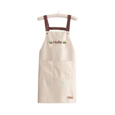 Imagem de Avental de Cozinha Impermeável Sem Mangas com Bolsos - Ideal para Chef