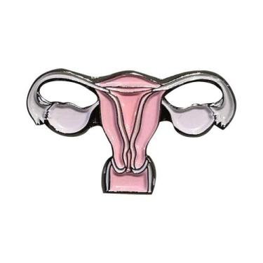 Imagem de Broche Esmaltado de Anatomia Renal - Joia Médica para Médicos e Enferm