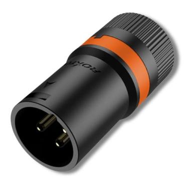 Imagem de Plug XLR macho Roxtone Rotativo Low Profile para Rack LX3M