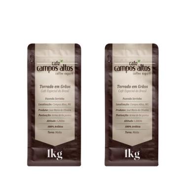 Imagem de KIT 2 Cafés de 1Kg Grão - Café Campos Altos