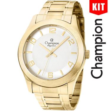 Imagem de Relógio Champion Kit Feminino Elegance Cn26493w