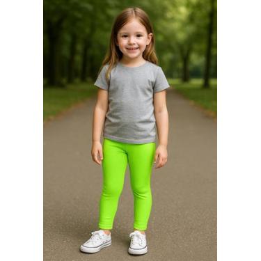 Imagem de Calça Legging Infantil Canelada Menina 1 ao 4 bebê - VDM Modas, Limão,