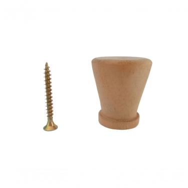 Imagem de Puxador Gaveta Madeira Natural Cedro 5 Un