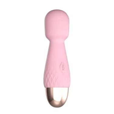Imagem de Estimulador Varinha Mágica Pocket 10 Vibrações Silencioso Discreto Vibrador 10 Modos [ROSA]