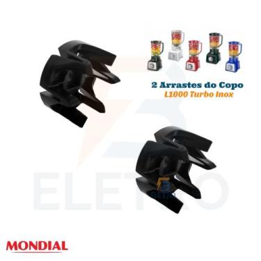 Imagem de 2 Arrastes do Copo para Liquidificador Mondial Turbo L-1000