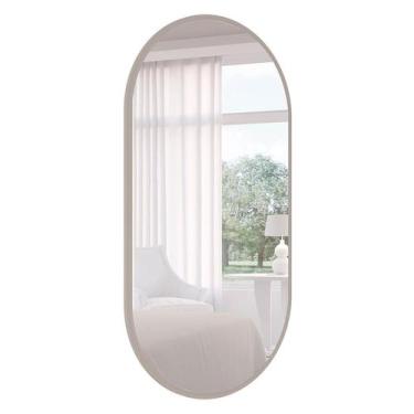 Imagem de Espelho Decorativo Jade (103x53cm) Off White - Modern