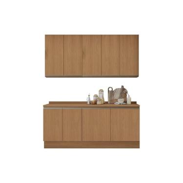 Imagem de Cozinha Modulada Kappesberg Maxxi 6 Peças (2Aéreos+2Balcões+2Complementos) C6P37 Canela-Kappesberg