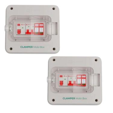 Imagem de Kit 2 Clamper Mobi Box 220v 8kw C Cp - 25881
