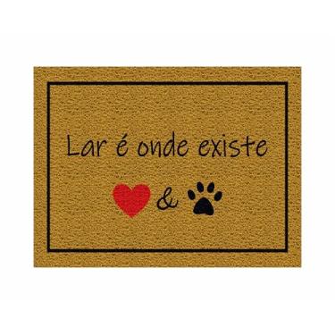 Imagem de CAPACHO LAR É ONDE EXISTE & (OURO)