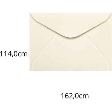 Imagem de Envelope Carta Colorido 114x162 Creme Marfim 80g 100unid