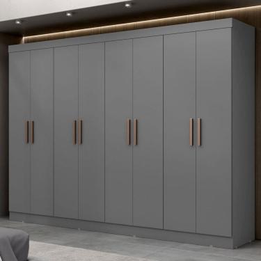 Imagem de Guarda-Roupa Casal Paris 8 Portas 4 Gavetas Onix - Maxel