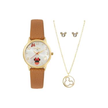 Imagem de Relógio Condor Feminino Ref: Co2035nkv/k5k Dourado Minnie + Semijoia