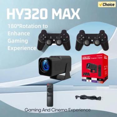 Imagem de Projetor Para Jogos 400 ANSI HY320MAX 180 graus Rotação Para Experiênc