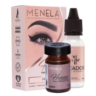 Imagem de Kit Henna para Sobrancelhas Menela - Preto - Menela Cosméticos