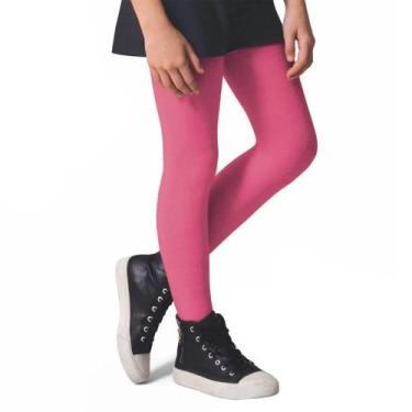 Imagem de Meia Calça Selene 9555 Fio 80 Juvenil Inverno Infantil Algodão, Pink, 
