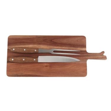 Imagem de Kit Para Churrasco Inox Com 3 Peças 47cm - Acasa