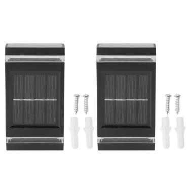 Imagem de 2 Unidades De 6 Luzes De Parede Solares LED, Arandelas Externas à Prova D'água Para Jardim, Entrada De Automóveis, Pátio, Varanda, Iluminação Decorativa De Pátio E Iluminação De Paisagem.