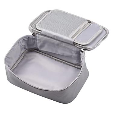 Imagem de Bolsa de Documentos à Prova de Fogo Resistente à água de Fogo Bolsa de Armazenamento de Dinheiro Carregando Com Fechadura Com o Suporte de de Combinação Passport Tourlock Box Safety (com o bloqueio 2)