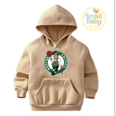 Imagem de Blusa Moletom Infantl/Juvenil Unissex Times de Basquete USA Boston Cel