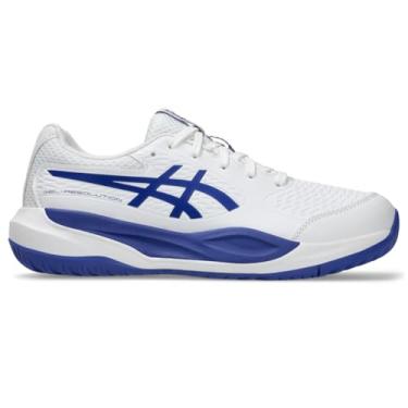 Imagem de ASICS Tênis infantil Gel-Resolution X Grade School Tênis, Branco/cobalto escuro, 17