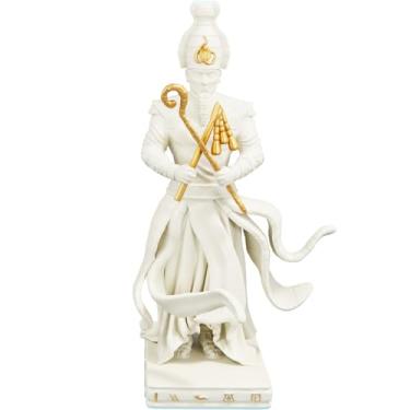 Imagem de Estátua Osíris Deus Dos Mortos e do Renascimento Egípcio - Estatueta (Cor Mármore Dourado)