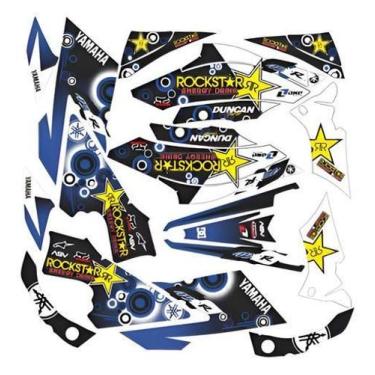 Imagem de Kit Adesivos Quadriciclo Compatível Yamaha Yfz 450R 0,60Mm - Spts