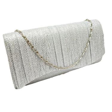 Imagem de Bolsa Clutch Feminina Glitter Luxo Ideal para Casamento e Formatura - 
